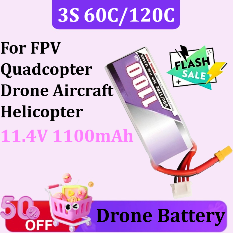 Drone Battery 3S - Akumulator Lipo 3S 1100mAh 60C/120C 11.4V